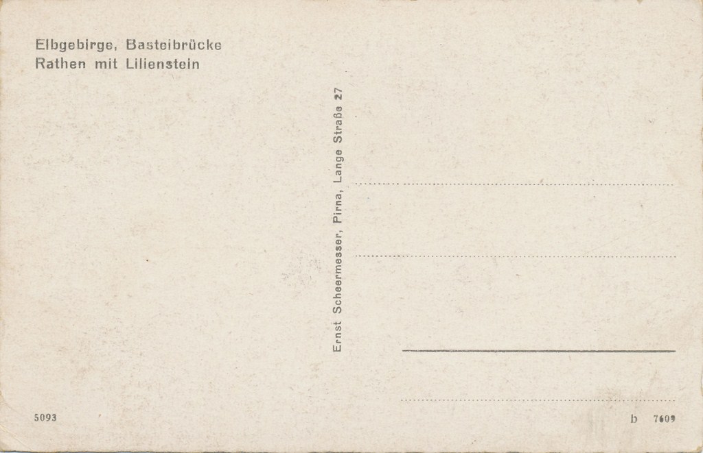 KRST004-2544_1.jpg Basteibrücke - Rathen mit Lilienstein - elbgebirge [004-2544 - Afbeelding 2