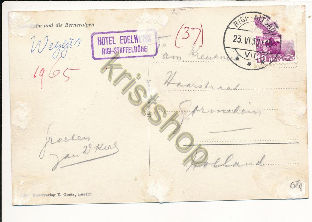 KRST004-2941_1.jpg Rigi-Kulm - und die Berneralpen [004-2941 - Afbeelding 2