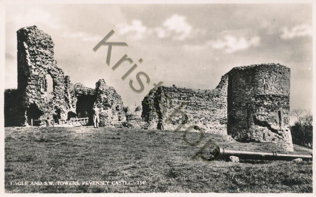 KRST004-3278_0.jpg Eagle and s.w. Towers - Peyensey Castle [004-3278