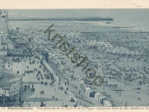 Blankenberghe - Algemeen zicht op de zeedijk en strand  [004-3634