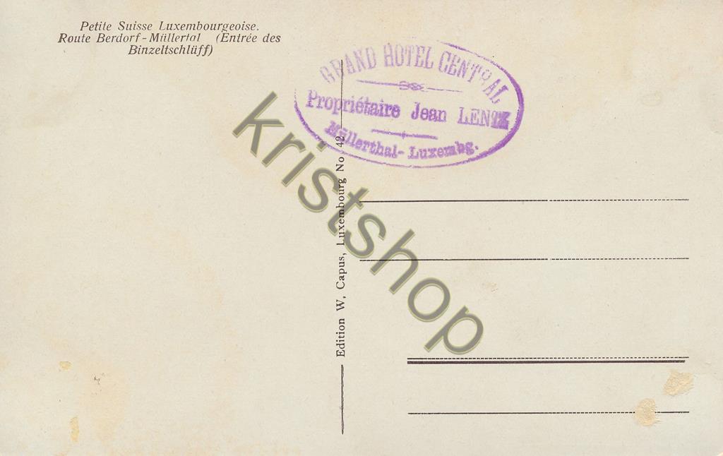 KRST004-3673_1.jpg Petit Suisse Luxembourgeoise - Route Berdorf - Müllerthal [004-3673 - Afbeelding 2
