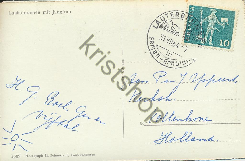 KRST004-4237_1.jpg Lauterbrunnen mit Jungfrau [004-4237 - Afbeelding 2