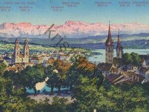 Zürich und die Alpen  [004-4484