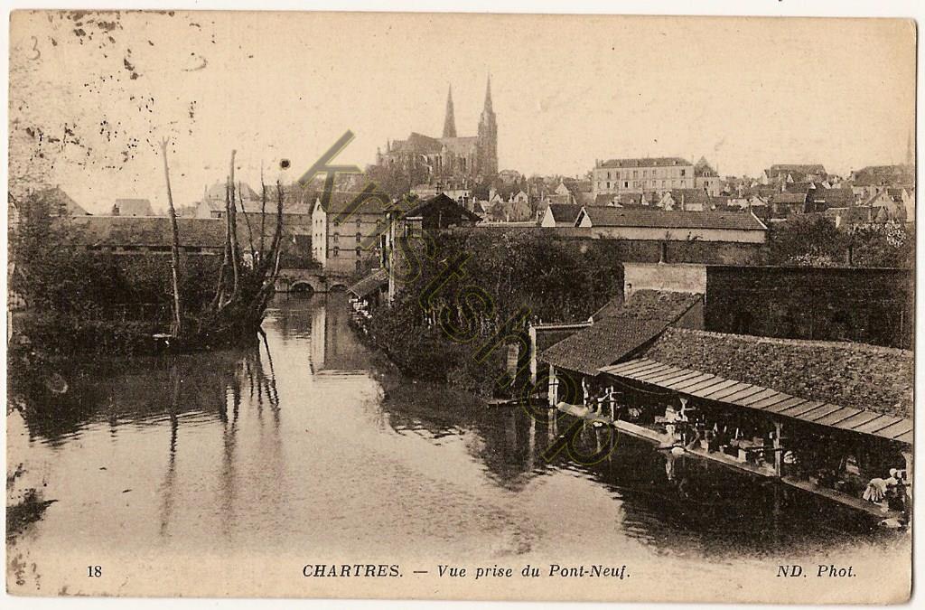 KRST004-5047_0.jpg Chartres - Vue prise du Pont-Neuf [004-5047)