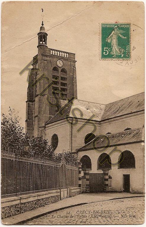 KRST004-5059_0.jpg Crécy en Brie - Le Clocher de l'Eglise [004-5059)