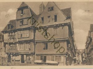 Morlaix - Vieilles maisons en perspective de la Grande Rue [004-5107)