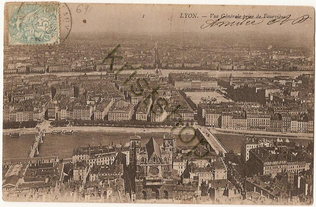 KRST004-5185_0.jpg Lyon - Vue générale prise de Fourvière [004-5185)