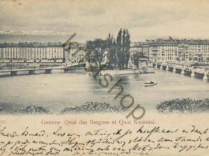Genève - Quai des Bergues et Quai National  [004-5211