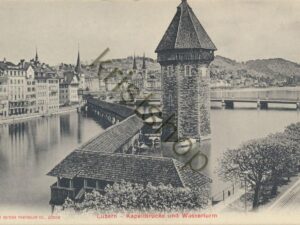 Luzern - Kapellbrücke und Wasserturm [004-5227