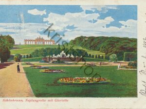 Schönbrunn - Neptunegrotte mit Gloriette [004-5598