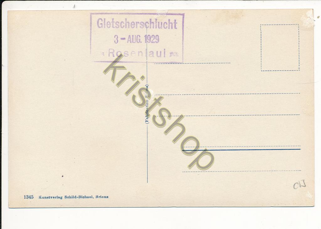 KRST004-6913_1.jpg Gletscherschlucht Rosenlaui mit Dossenhorn [004-6913 - Afbeelding 2