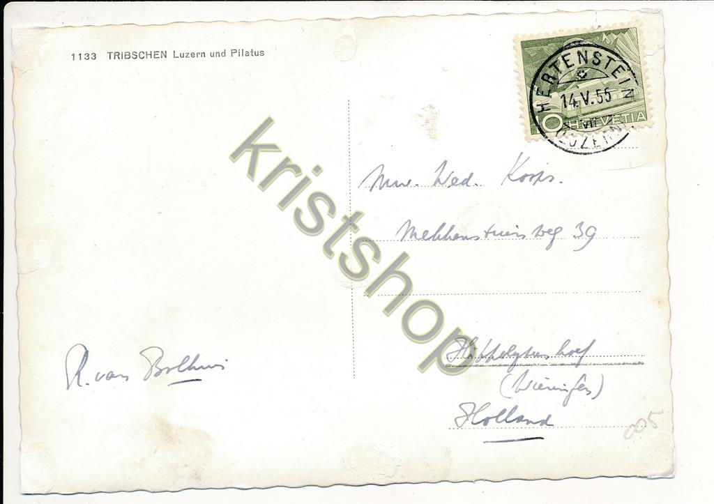 KRST004-7005_1.jpg Tribschen Luzern und Pilatus [004-7005 - Afbeelding 2