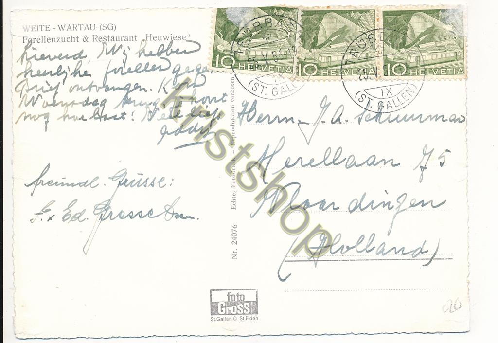 KRST004-7120_1.jpg Weite - Wartau - Forellenzucht & Rest Heuwiese [004-7120 - Afbeelding 2