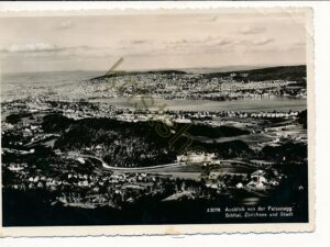 Ausblick von der Felsenegg - Sihital - Zürichsee und Stadt [004-7247