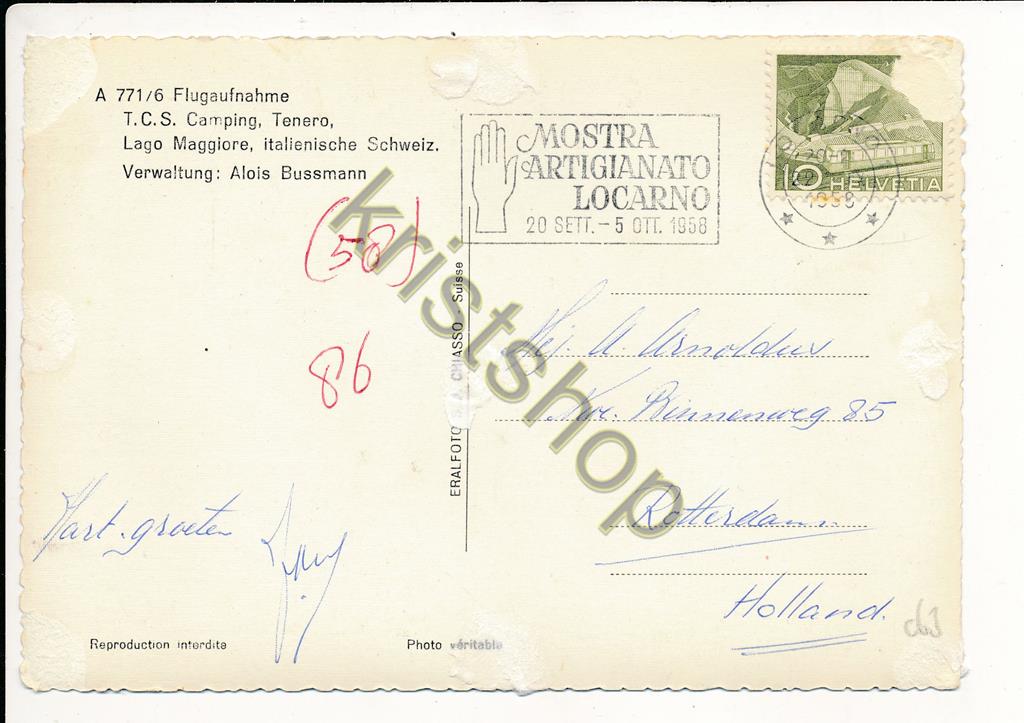 KRST004-7263_1.jpg Tenero - Fliegeraufnahme TCS Camping [004-7263 - Afbeelding 2