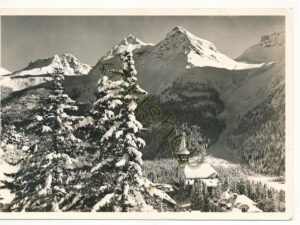 Arosa - Dorfkirche mit Furkahörner [004-7282