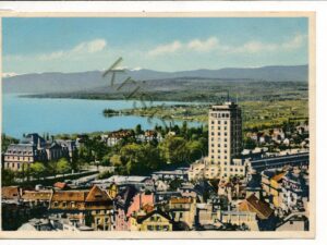 Lausanne - Tour Bel-Air - le lac et le Jura [004-7315
