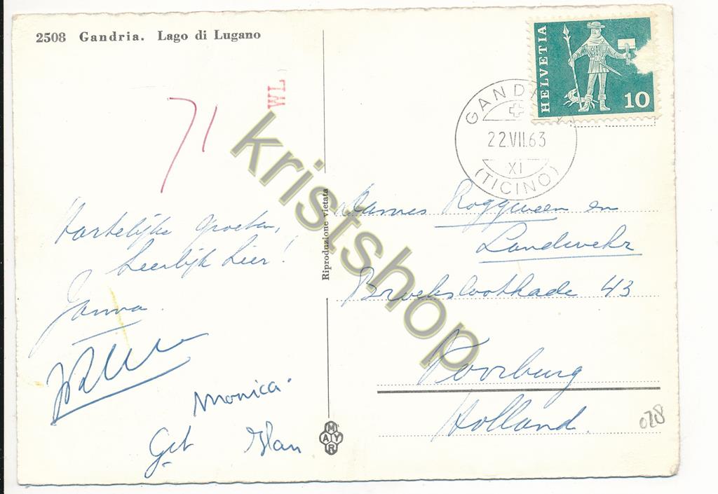 KRST004-7428_1.jpg Gandria - Lago di Lugano - Monte Salvatore [004-7428 - Afbeelding 2