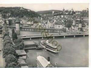 Luzern - See mit Kapellbrücke [004-7446