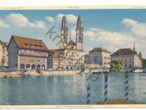 Zürich - Limmatquai und Großmünster [004-7628