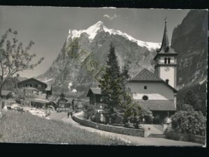Grindelwald - Kirche - Wetterhorn [004-7819