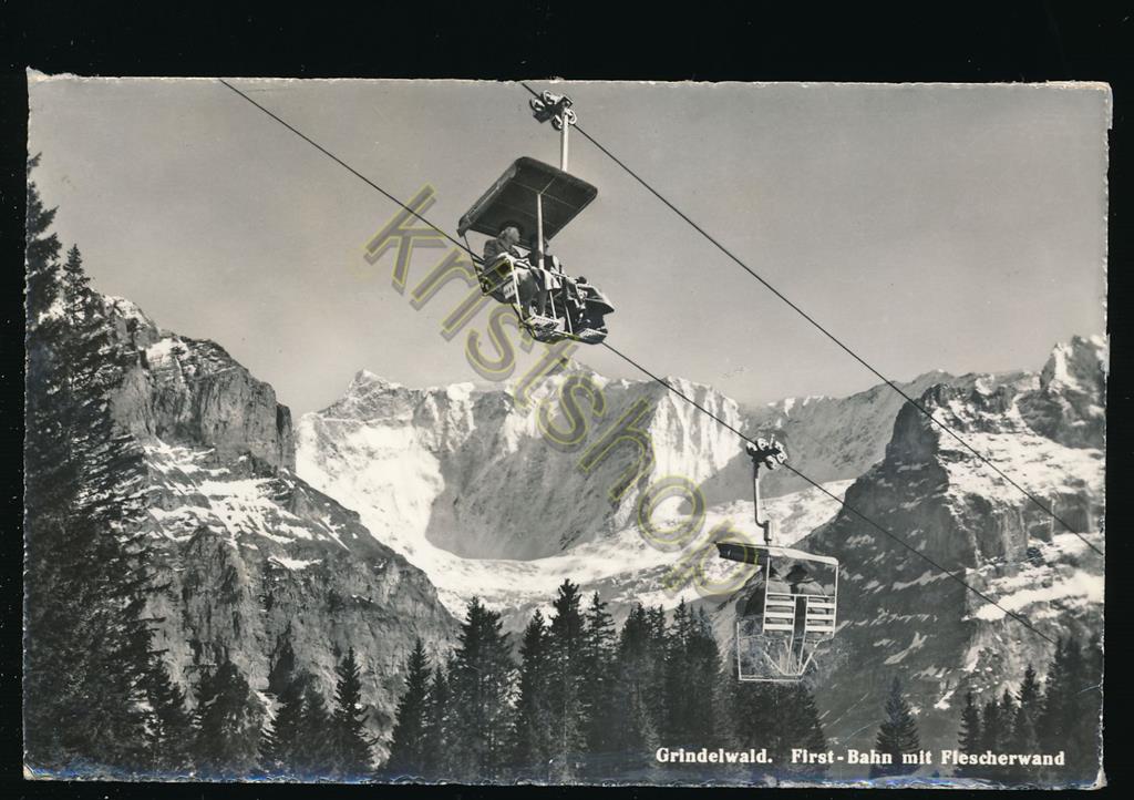 KRST004-7822_0.jpg Grindelwald - First-Bahn mit Flescherwand [004-7822