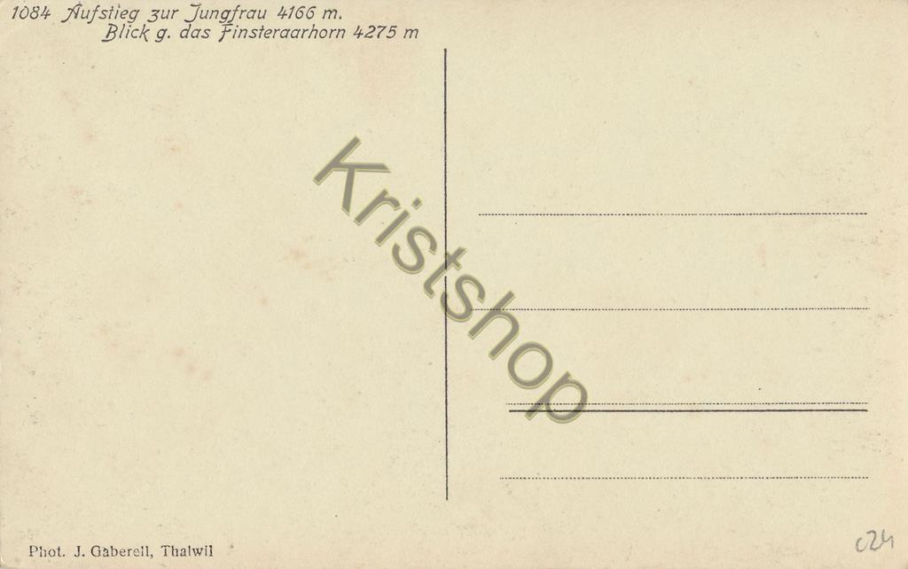 KRST005-0324_1.jpg Aufstieg zur Jungfrau - Blick g das Finsteraarhorn [005-0324 - Afbeelding 2