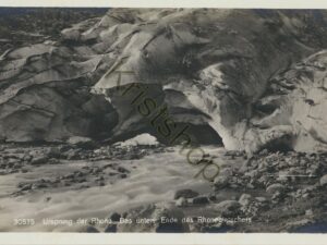 Ursprung der Rhone - Das untere Ende des Rhonegletscher [005-0328