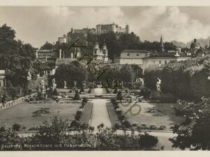 Salzburg - Mirabellpark mit Hohensalzburg [005-0405
