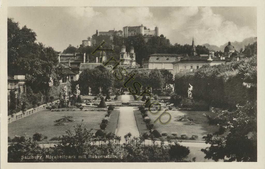KRST005-0405_0.jpg Salzburg - Mirabellpark mit Hohensalzburg [005-0405