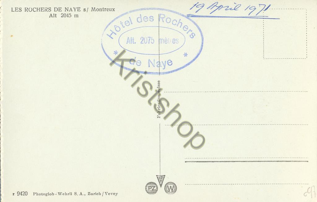 KRST005-0497_1.jpg Les Rochers de Naye s/ Montreux [005-0497 - Afbeelding 2