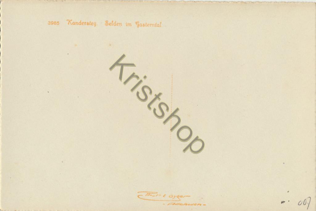 KRST005-0507_1.jpg Kandersteg - Selden im Gasterntal [005-0507 - Afbeelding 2