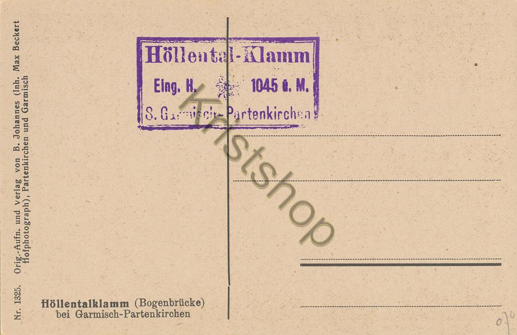 KRST005-0670_1.jpg Höllentalklamm bei Garmisch-Partenkirchen [005-0670 - Afbeelding 2
