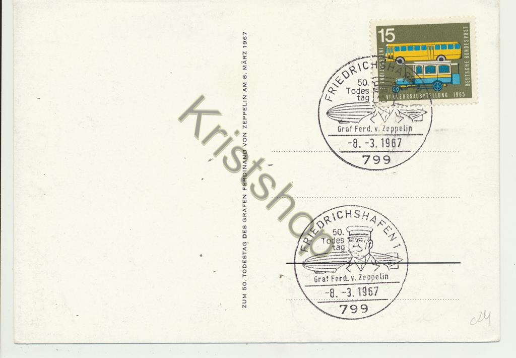 KRST005-0724_1.jpg Friedrichshafen - Sonderstempel Graf Ferd V Zeppelin [005-0724 - Afbeelding 2