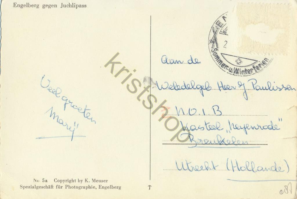 KRST005-1287_1.jpg Engelberg gegen Juchlipass [005-1287 - Afbeelding 2