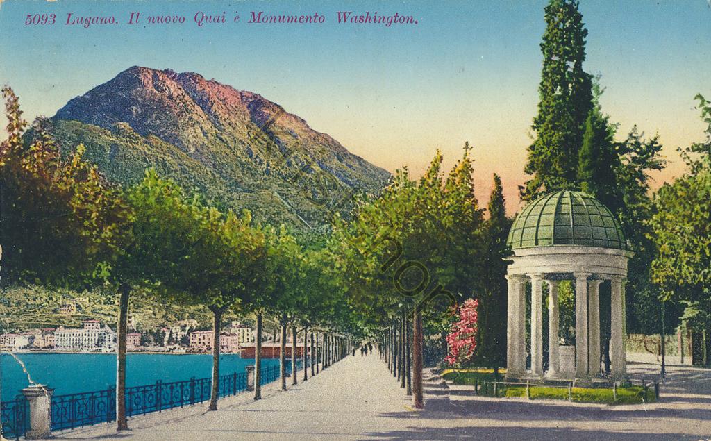 KRST005-1382_0.jpg Lugano - Il Nuovo Quai e Monumento Washington [005-1382