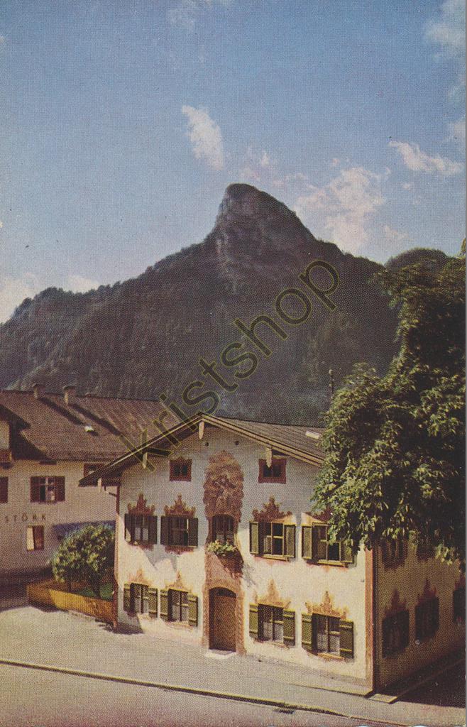 KRST005-1911_0.jpg Oberammergau - Kölblhaus und Kofel [005-1911