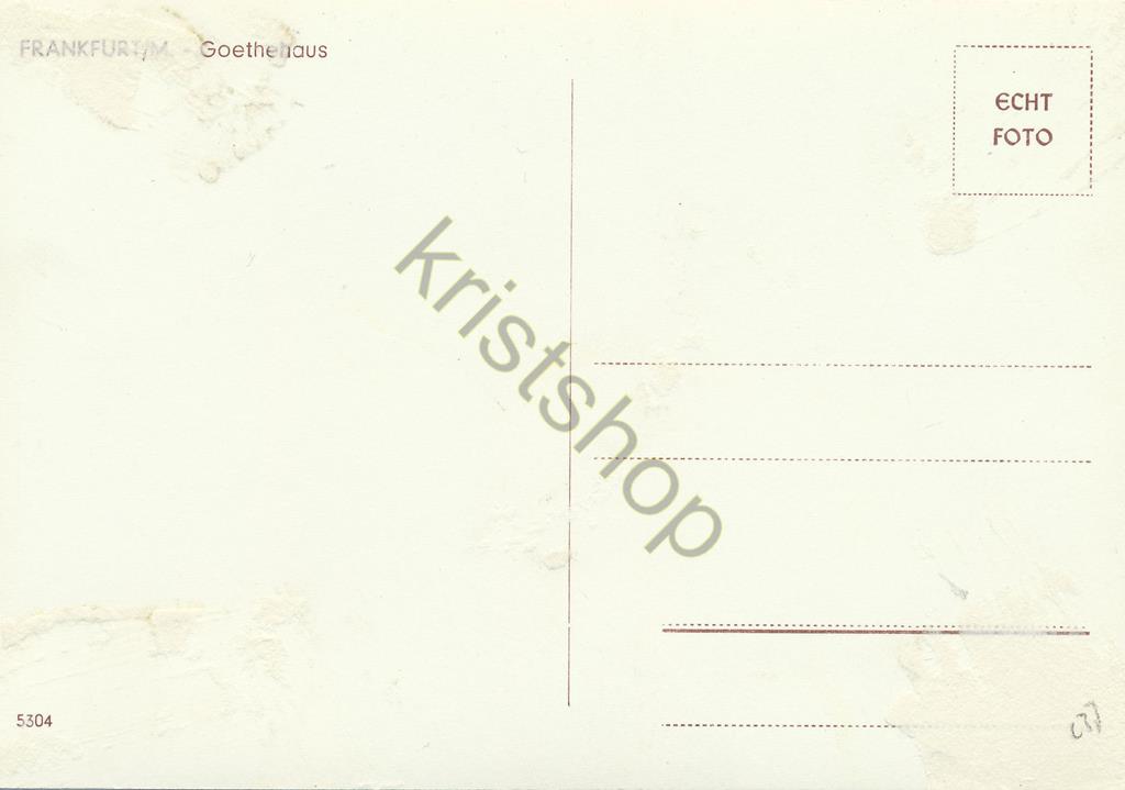KRST005-2237_1.jpg Frankfurt a m - Goethehaus [005-2237 - Afbeelding 2