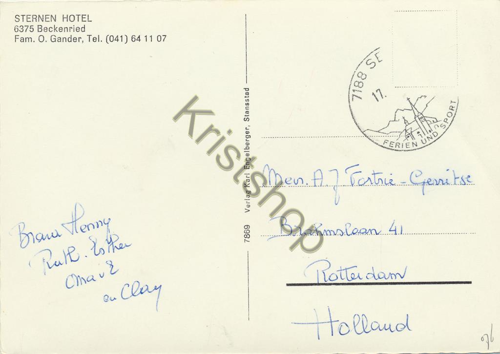 KRST005-2476_1.jpg Beckenried - Sternen Hotel [005-2476 - Afbeelding 2