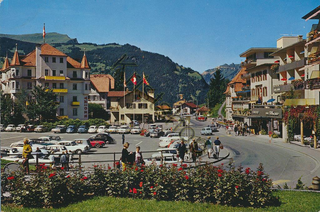 KRST005-2601_0.jpg Grindelwald - Dorfpartiew beim Bahnhof [005-2601