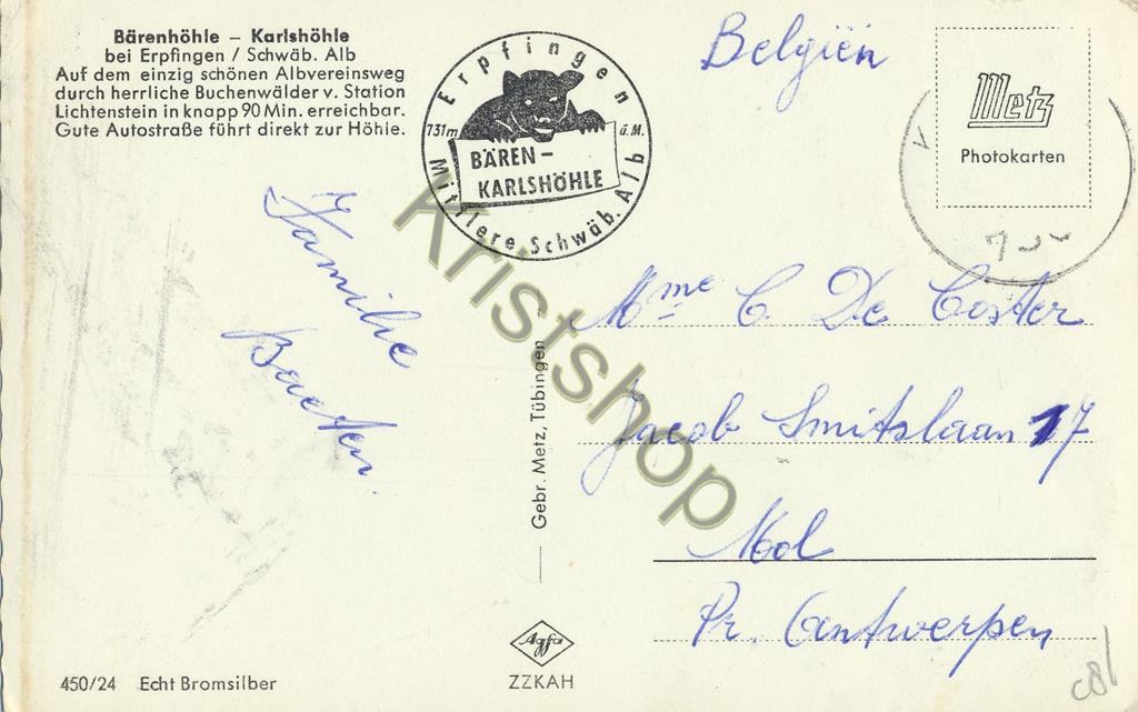KRST005-2686_1.jpg Erpfingen - Bärenhöhle - Karlshöhe [005-2686 - Afbeelding 2