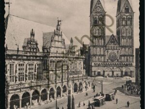 Bremen - Marktplatz mit Dom - Rathaus [005-3341