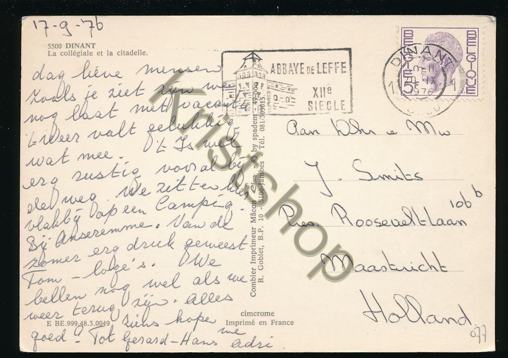 KRST005-3377_1.jpg Dinant - La collégiale et la citadelle [005-3377 - Afbeelding 2