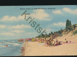 Bathing Beach on Lake Michigan at Saugatuck [005-3508