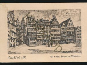 Frankfurt a M - Die 6 alten Häuser am Römerberg [005-3582