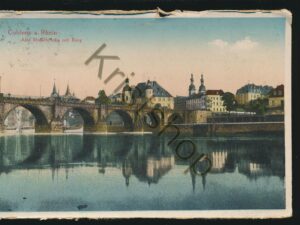 Coblenz a Rhein - Alte Moselbrucke mit Burg [005-3595