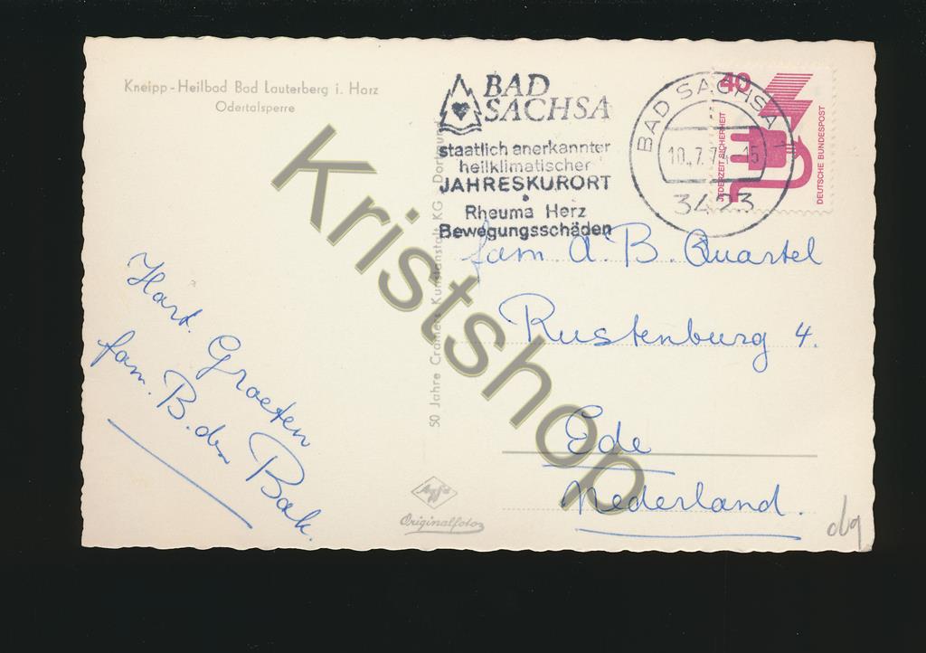 KRST005-3869_1.jpg Bad Lauterberg i Harz - Odertalsperre [005-3869 - Afbeelding 2