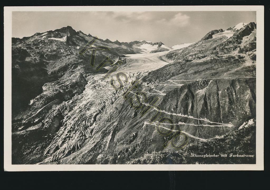 KRST005-4173_0.jpg Rhonegletscher mit Furkastrasse [005-4173