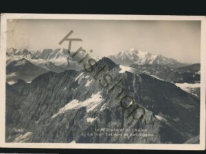 Le Mont Blanc et sa chaine La Tour Salière et Bel Oiseau [005-4174