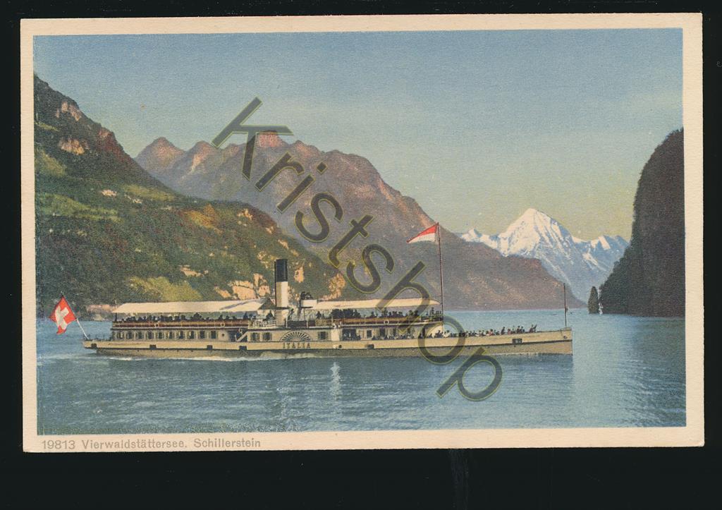 KRST005-4193_0.jpg Vierwaldstättersee - Schillerstein - Dampfer [005-4193